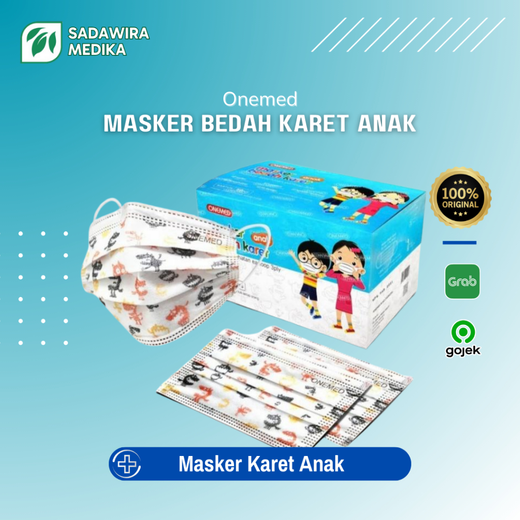Masker Bedah Karet Anak Onemed