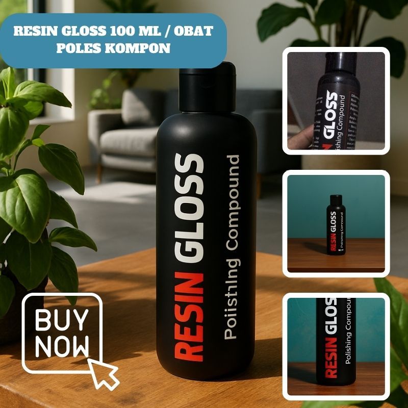 Resin Gloss 100 ml – Cairan Pengkilap Kompon Mobil Terpercaya