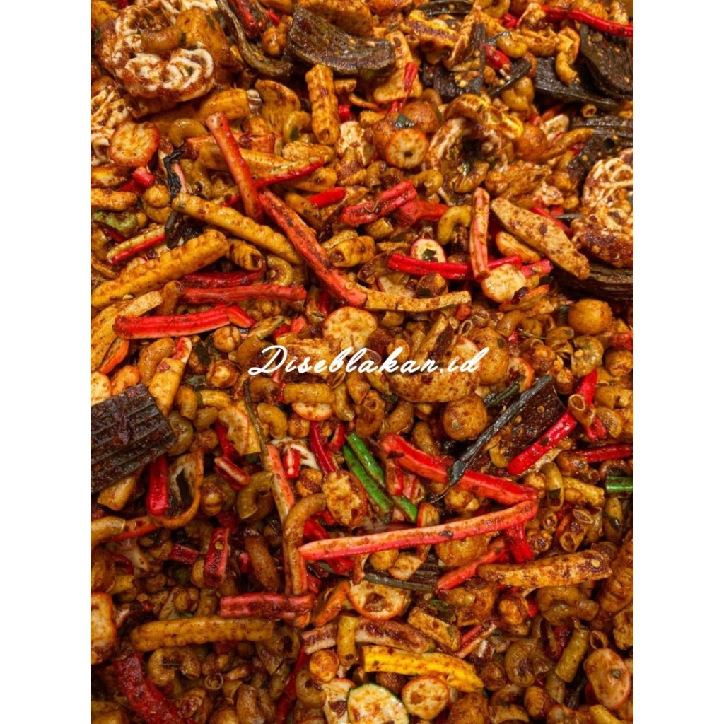 

[ FLASH SALE SEBLAK MIX ] Seblak mix seblak campur seblak kering pedas daun jeruk kemasan 1kg