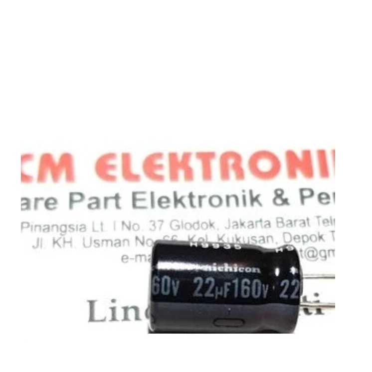 RF4671 New Capasitor Kapasitor Elco 22uf 160volt 22 uf 160 v by PCM LTC GLODOK