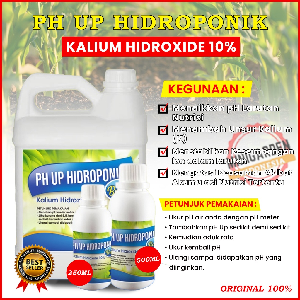 PH UP HIDROPONIK penetral ph air nutrisi tanaman
