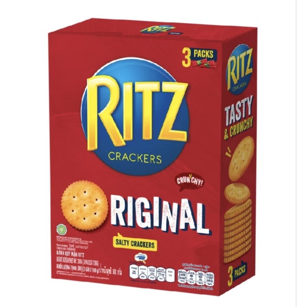 

RITZ BISKUIT ORIGINAL 300GR 3x100gr