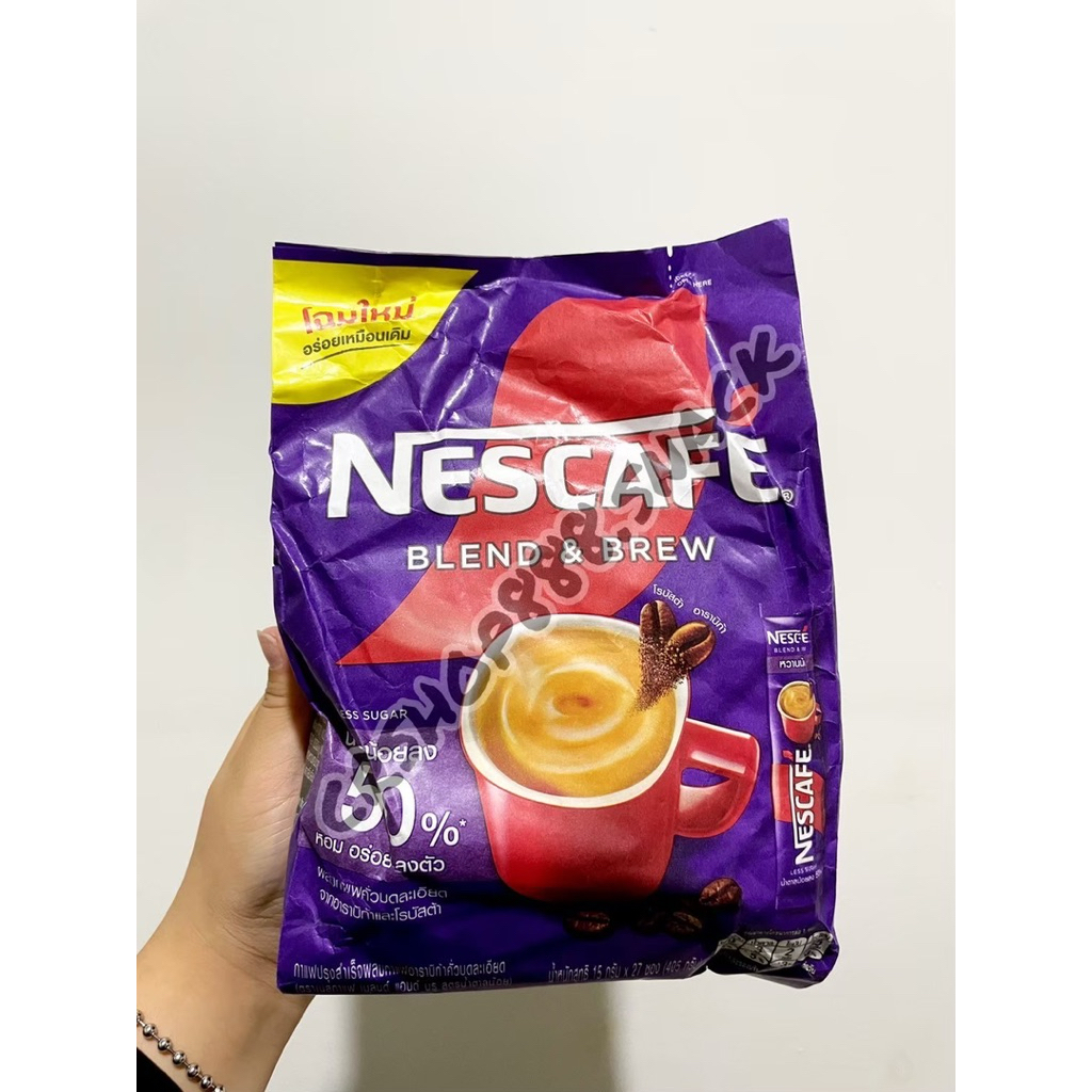 

Nescafe Blend & Brew Less Sugar Perpack Ori Thai Ready Stock