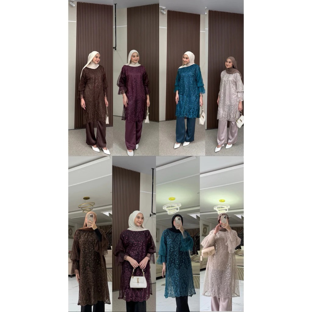 Jena Tunik | Tunik Kondangan Kekinian Outfit Kondangan Simple Dan Elegan Dress Wanita Terbaru