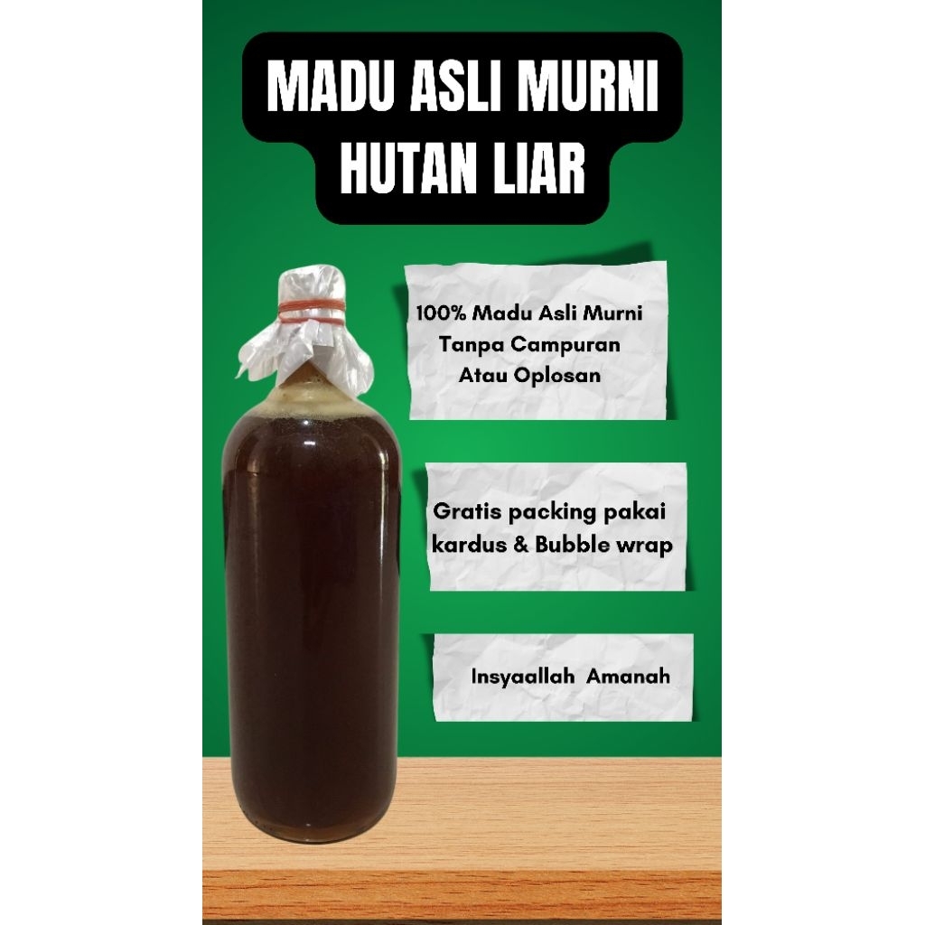 

Madu Asli Murni Hutan Liar Lebah Apis Dorsata (Gung, Odeng) 1 Liter