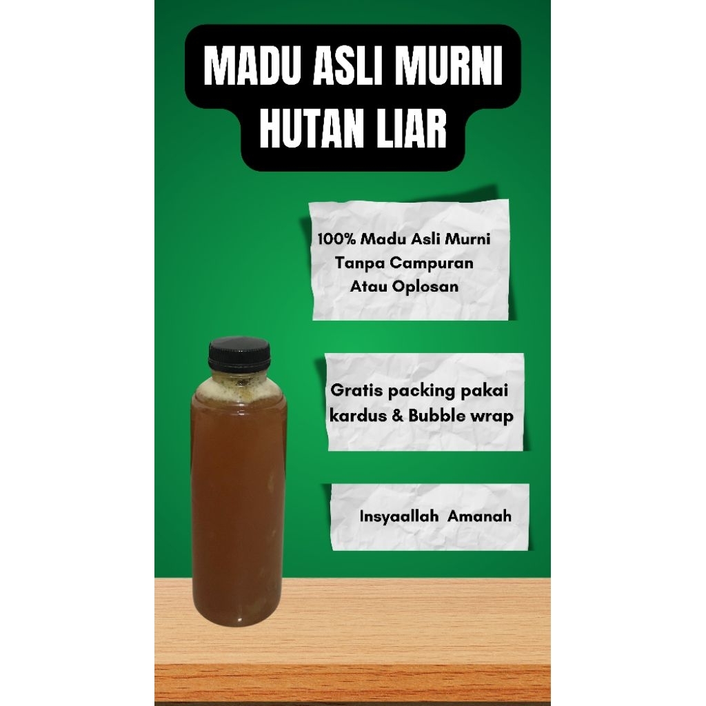 

Madu Asli Murni Hutan Liar Lebah Apis Dorsata (Gung,Odeng) 250 gram