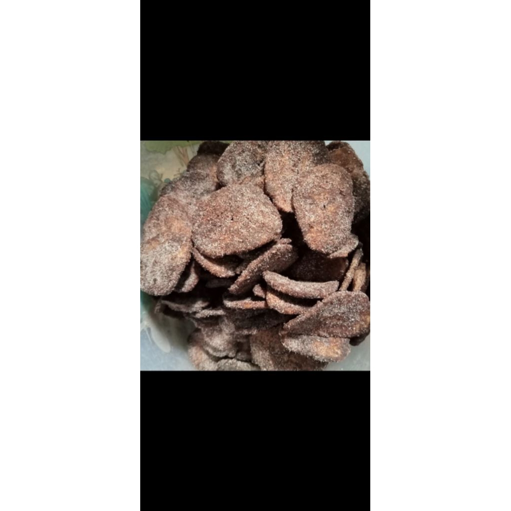 

keripik pisang rasa coklat