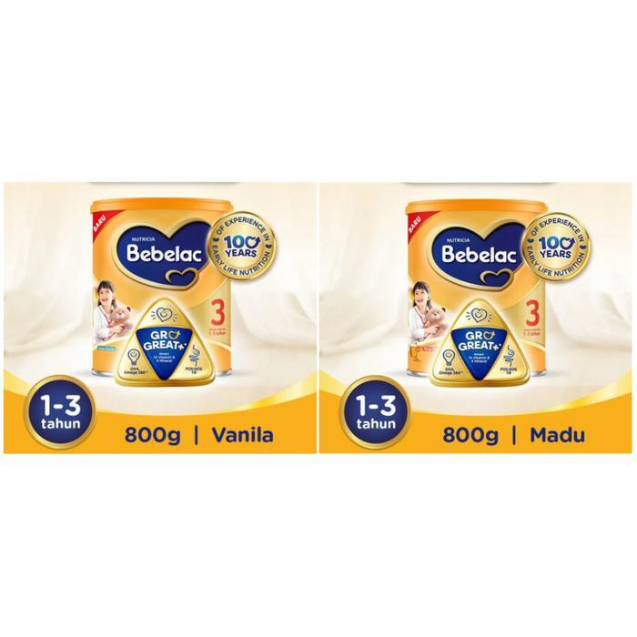 

Bebelac 3 | 4 Vanila / Madu / Susu Pertumbuhan Anak Usia 1-3 3-5 Tahun 800gr Kaleng