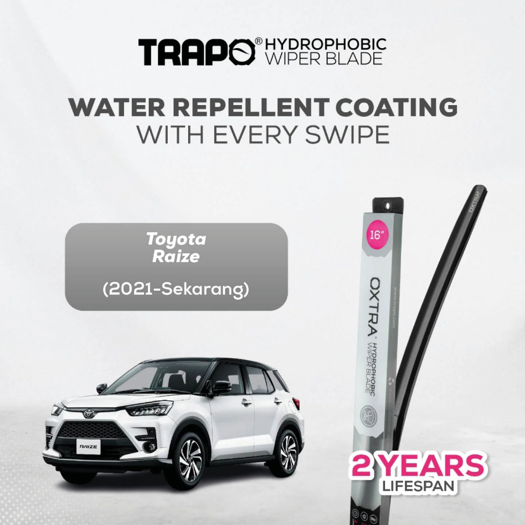 Trapo Hydrophobic Wiper Blade Mobil Toyota Raize (2021-Sekarang) Wiper Raize