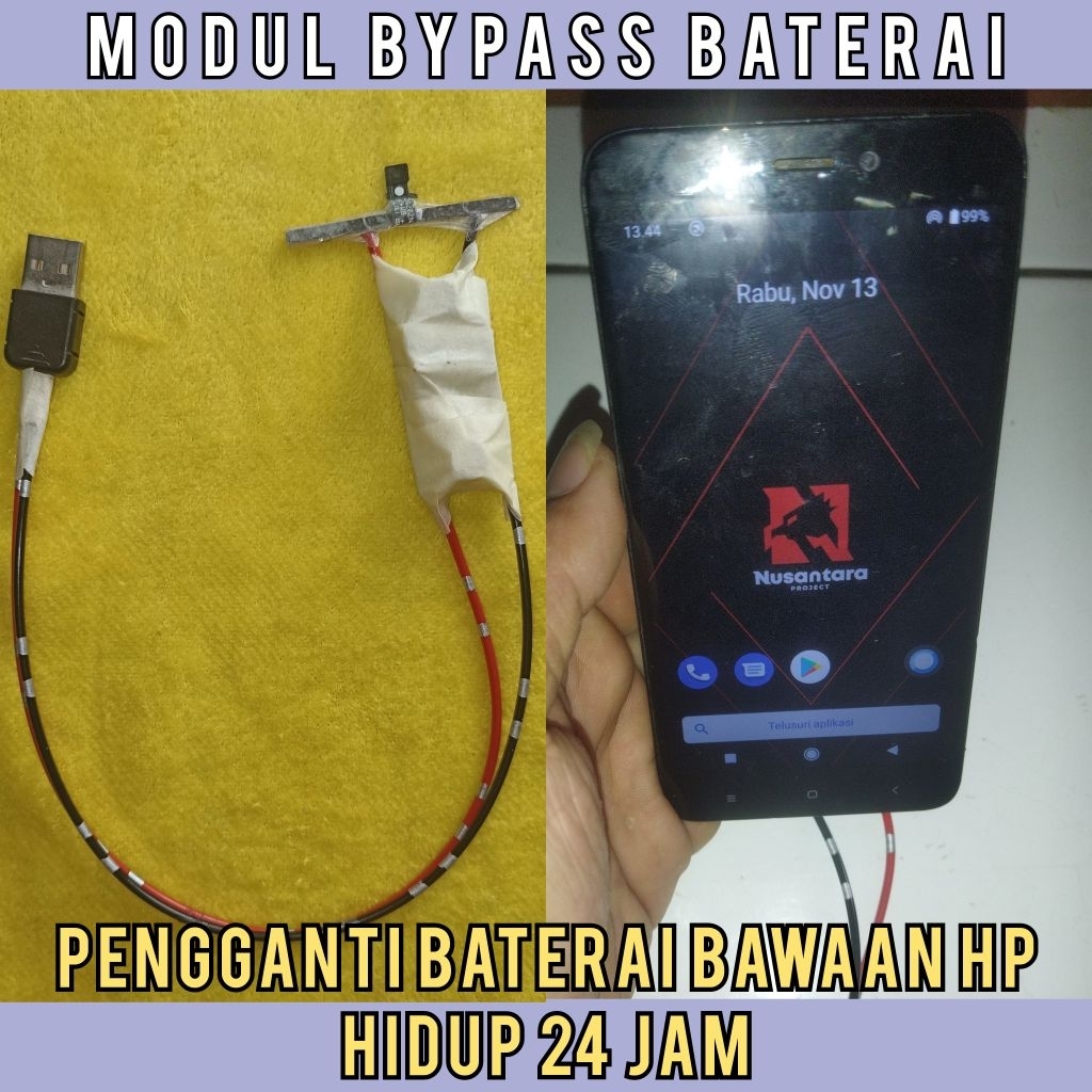 Modul Bypass Batre Pengganti Batre HP - Redmi note 4x,Redmi note 4, Redmi 4a,Redmi note 5,Redmi 5a