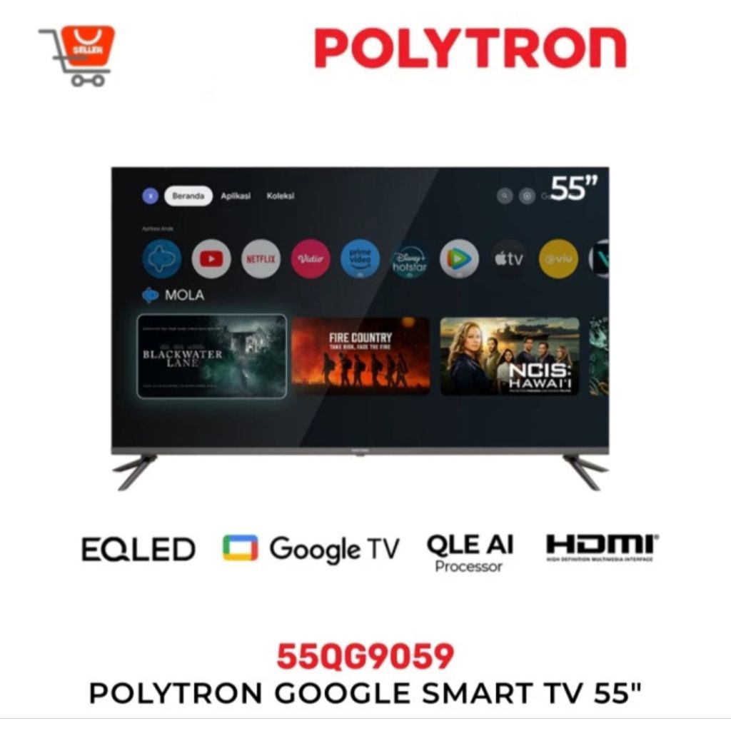POLYTRON GOOGLE TV QLED 55QG9059 55 inch