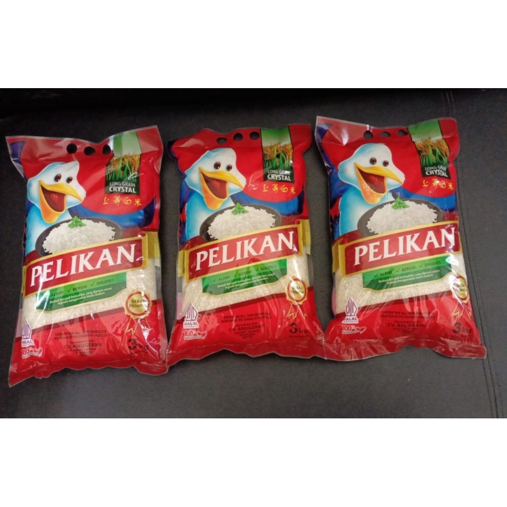 

BERAS PELIKAN 3KG(3 SAK@3KG=9KG)