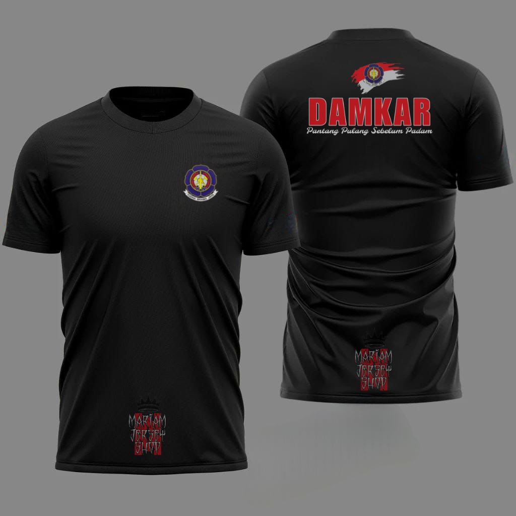 kaos dryfit damkar indonesia terbaru/kaos outdor pria wanita