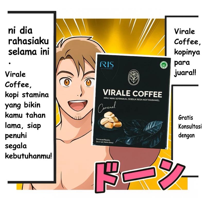 

Virale Coffee Minuman Kesehatan 2Pcs | Penambah Stamina Mendukung Vitalitas Pria Dewasa Rasa Caramel