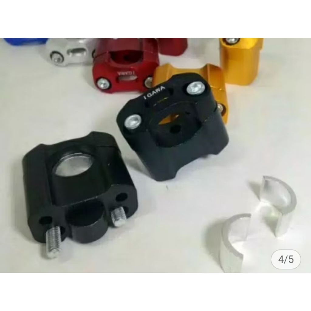 #riser stang peninggi stang variasi full cnc dudukan stang cnc universal riser stang RX king