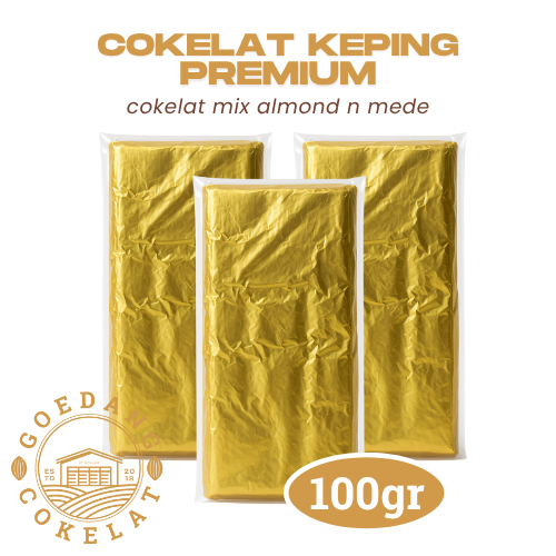 

Goedang Cokelat | Coklat keping PREMIUM +-100gr | Cokelat olahan homemade | manis lezat dan gurih | isi kacang almond mede dan kismis | kue coklat - cokelat batang - coklat putih batang kiloan - bahan kue - coklat batangan 1kg warna warni