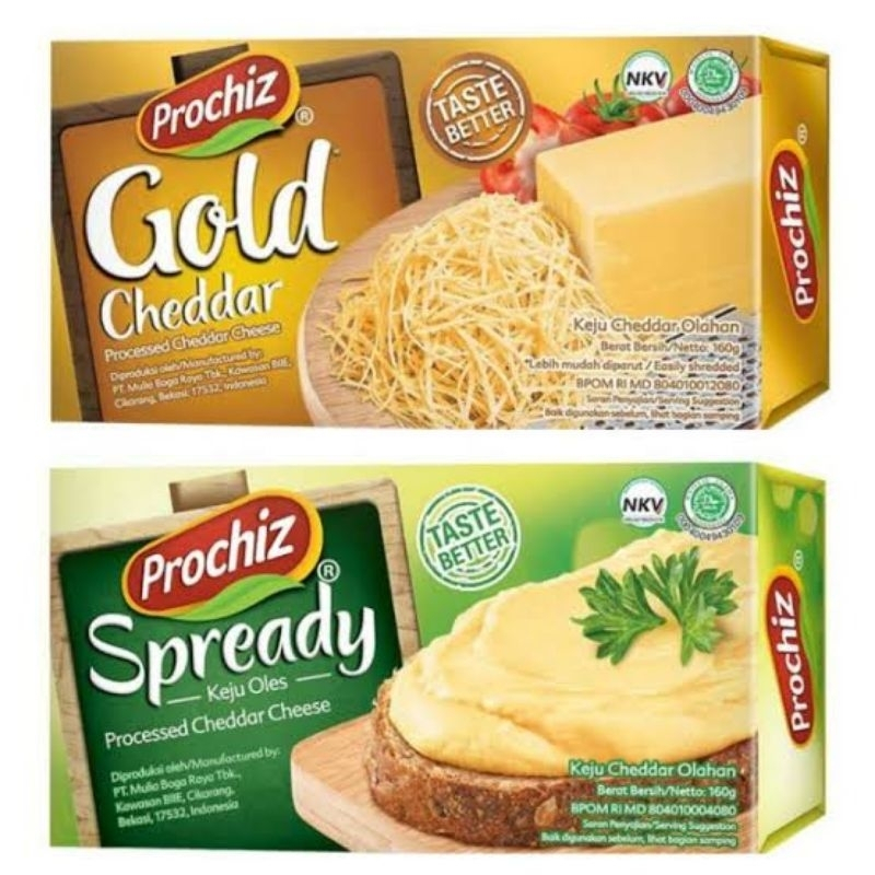 

Prochiz Cheddar Gold / Prochiz Spready Keju Oles 160gr