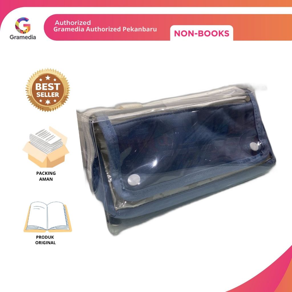 

Gramedia Pekanbaru - KAKO PENCASE WITH DISPLAY POCKET BLUE KK-13010