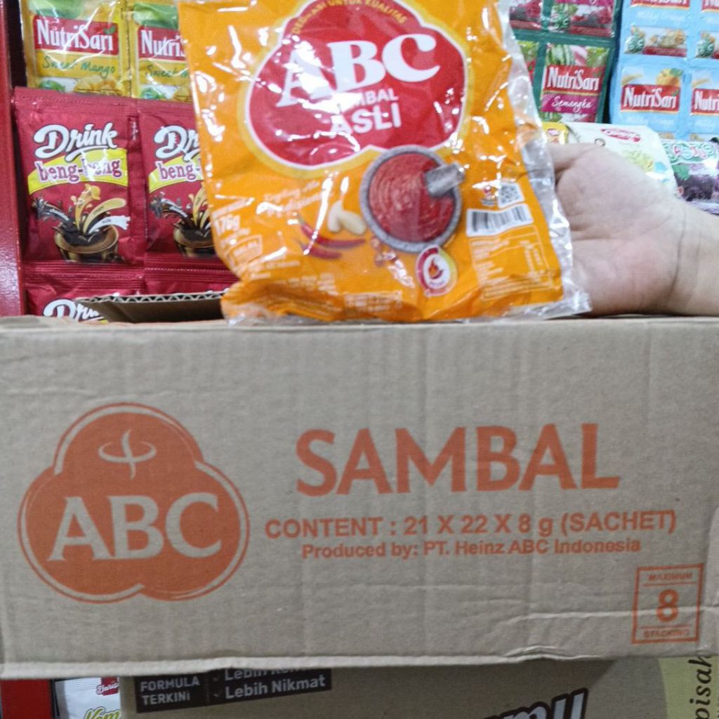

Sambal ABC stick 8gr perdus isi 21 pack