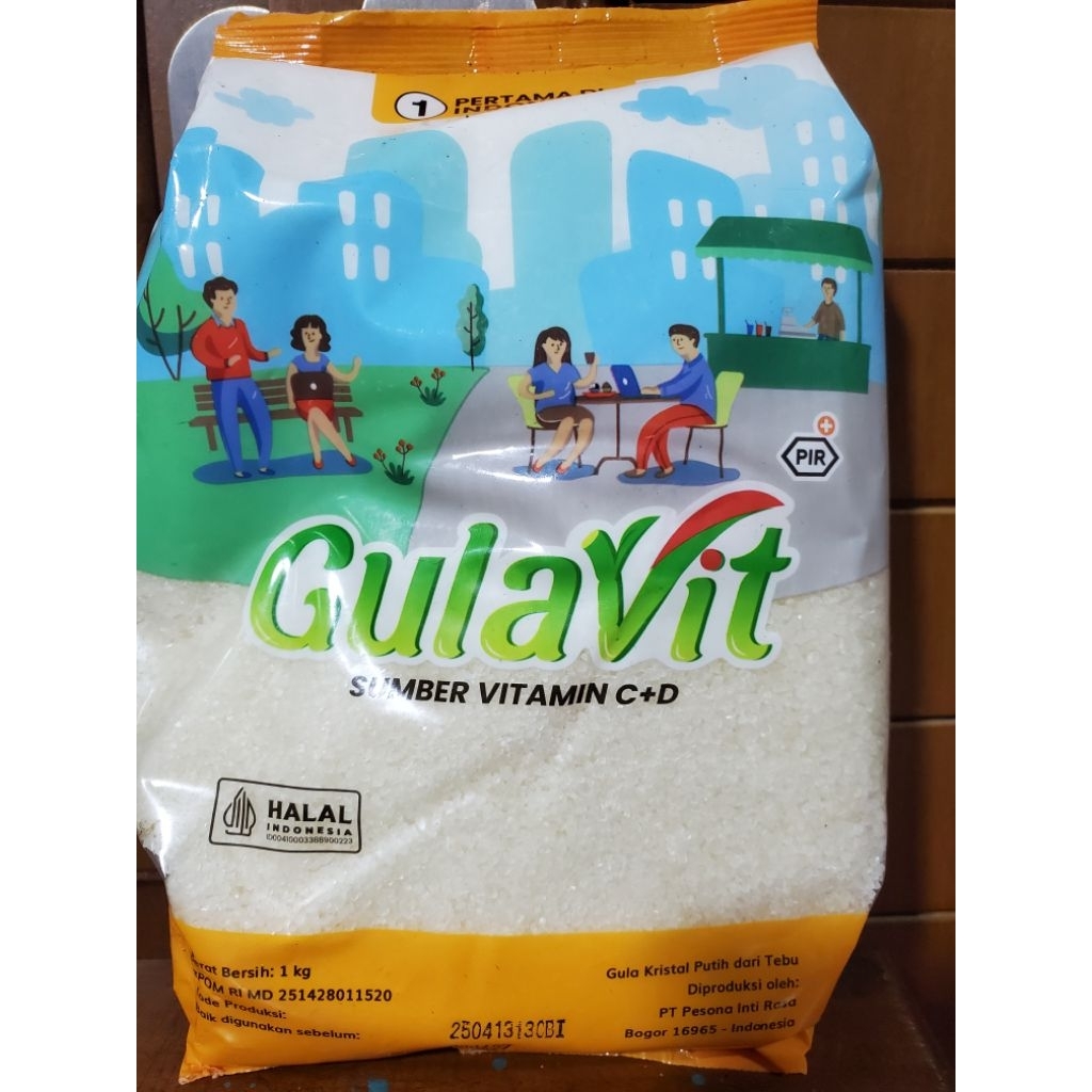 

Gulavit gula pasir /Kristal Premium 1 Kg /Satu Kilogram / Asli 100% Tebu.
