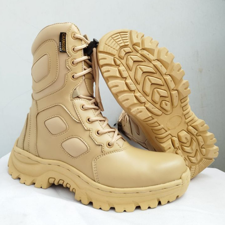Sepatu PDL TACTICAL Caanggo C-2A ATALA cream Boots Safety Outdoor