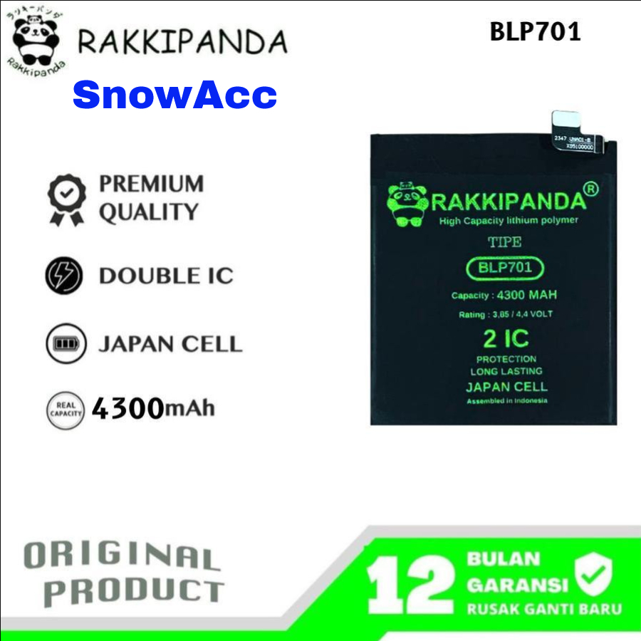 RakkiPanda Baterai Oppo Reno Kode Battery BLP701 / BLP-701 / BLP 701
