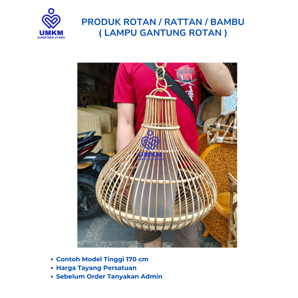 Gantungan Lampu Rotan / Gantungan lampu cafe / Gantungan Rotan / Gantungan lampu / dekor lampu / lam
