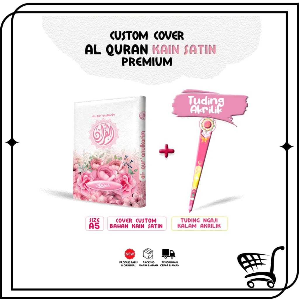 

Cover Al-quran Hanya Cover saja Tanpa Al-quran Ukuran A5 Menggunakan Bahan Satin , Motif Lebih Ekslusif ( motif Bunga Pink Putih)