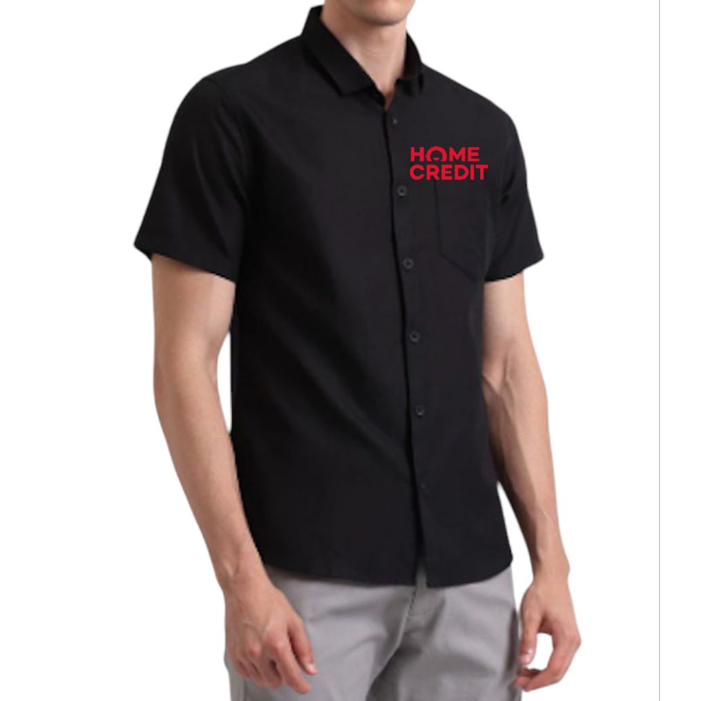 kemeja kerja baju pdh seragam kerja HCl home credit Indonesia lengan pendek