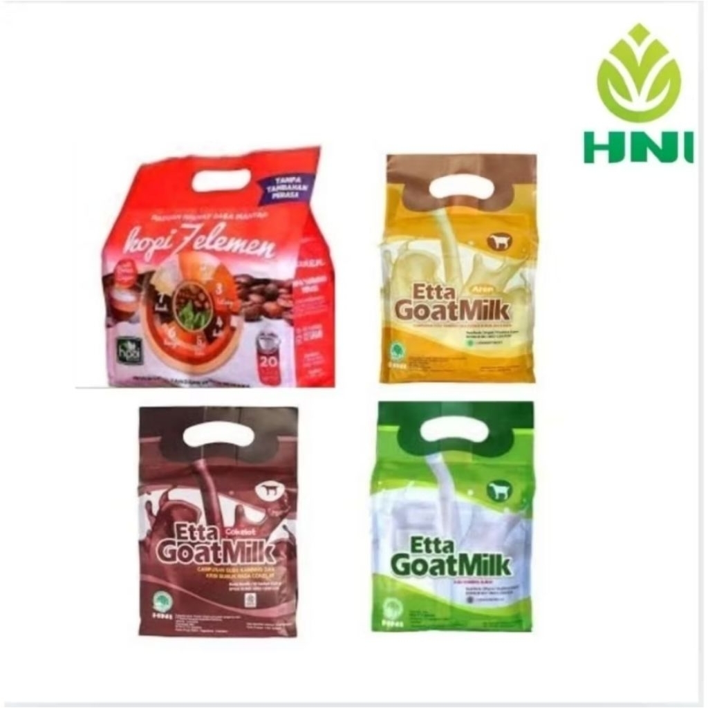 

Etta Goat Milk Susu EGM HNI Original /EGM Gula Aren / EGM Coklat / Kopi Sevel 7 Elemen HNI HPAI Exp 20263