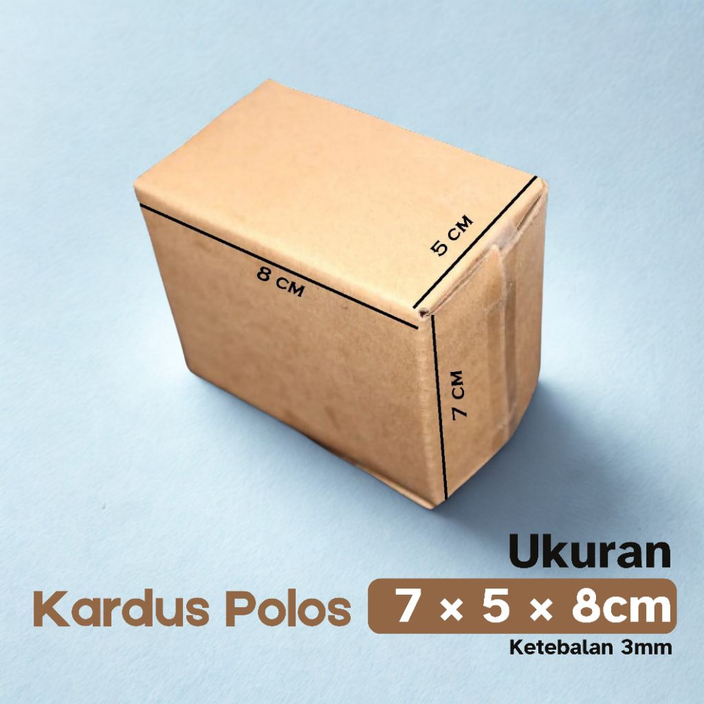 

Kardus Polos Packing 7x5x8