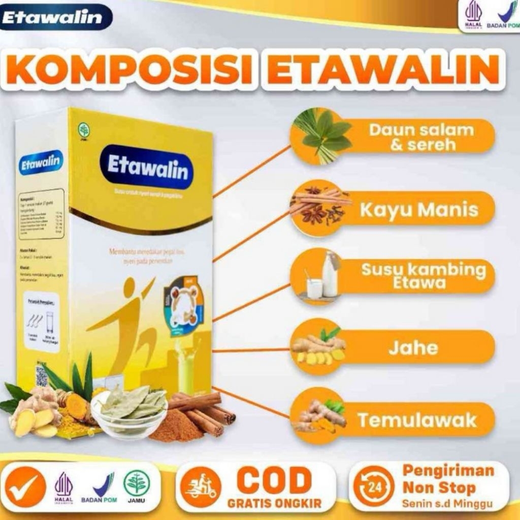 

Etawalin Susu Etawa Oringinal Atasi Nyeri Sendi Asam Urat