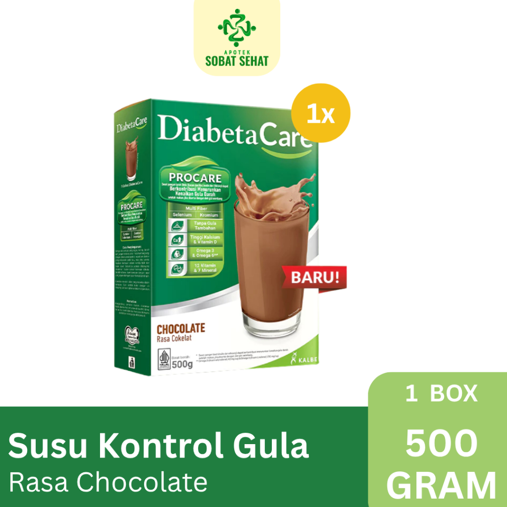 

Diabetacare Milk Chocolate 500g Tanpa Gula Kalsium Tinggi