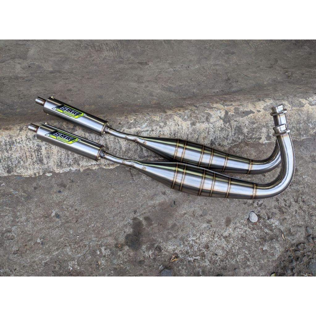 Knalpot Kolong Noguchi Drag 90an Rxking SMR Jogja Full Stainles