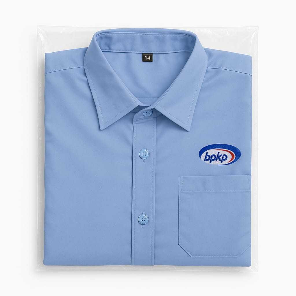 BPKP Kemeja Biru PDH Biru Wanita/Putri/Perempuan (XL)