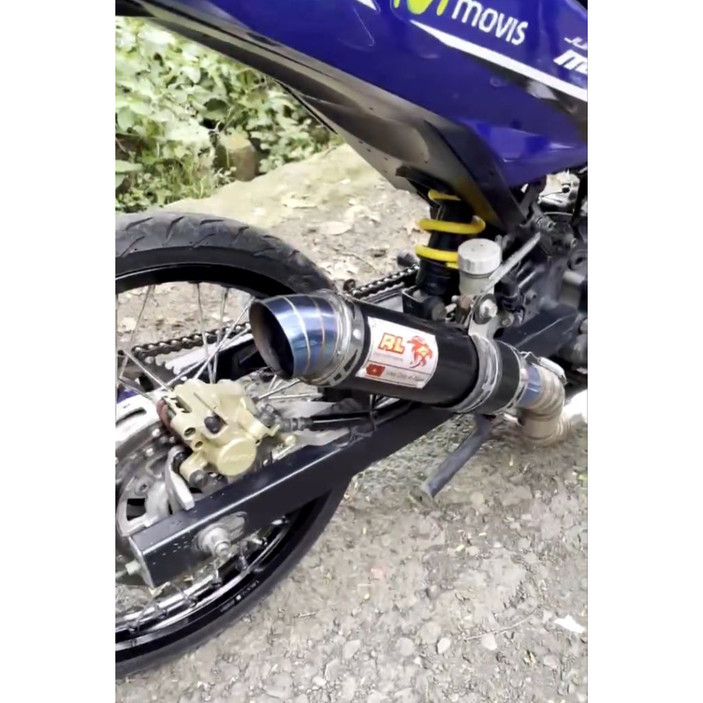 exhaust Red Leo new full set MX KING eksoz