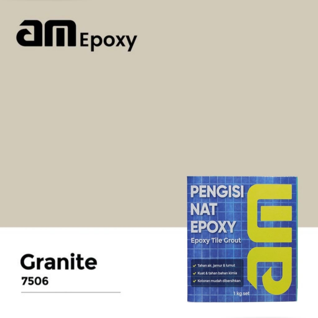 Am 55 Pengisi Nat Berbahan Epoxy 1 Kg Granite