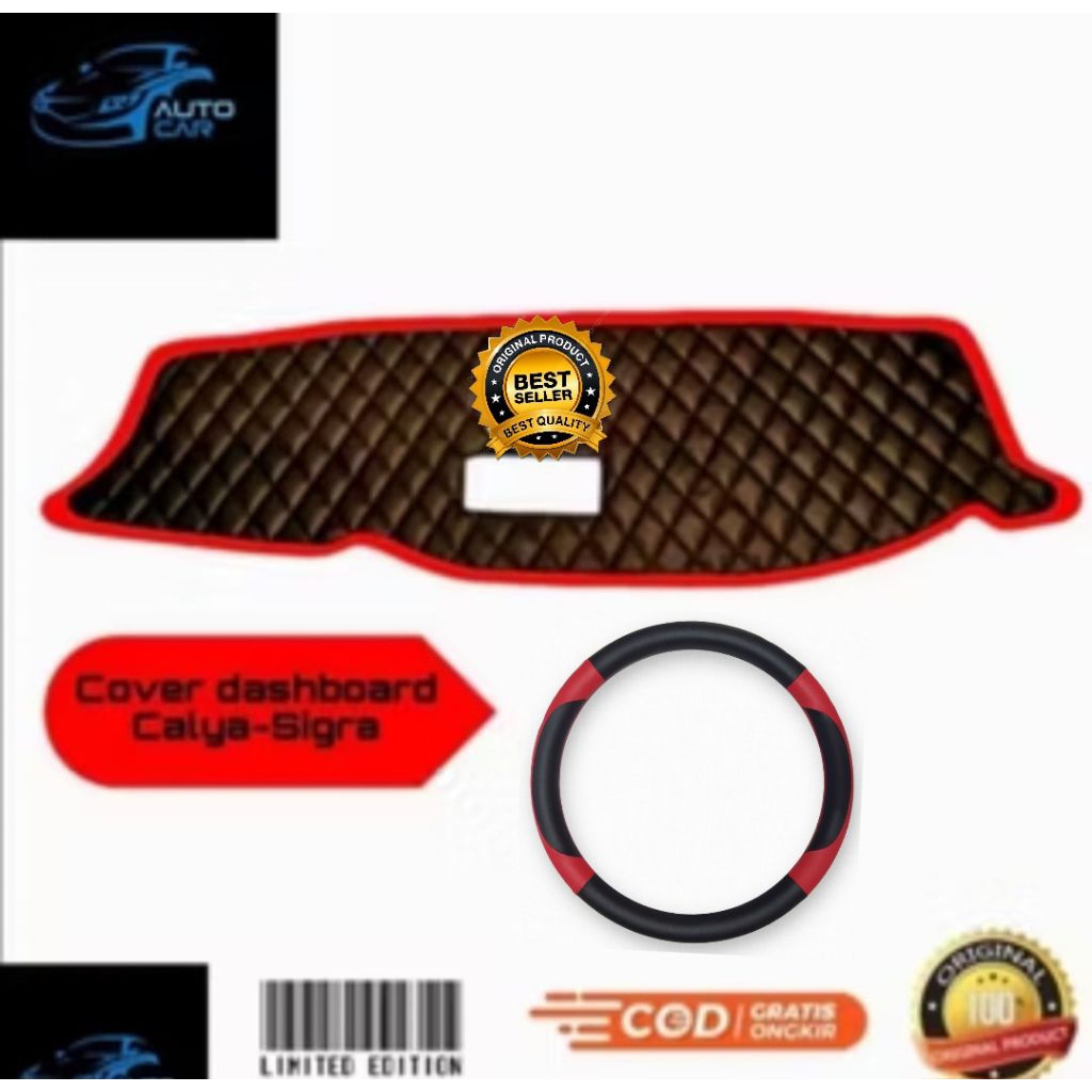 alas dashboard mobil  calya toyota dan sigra satu paket sama bungkus stir pelindung dasbor mobil pel