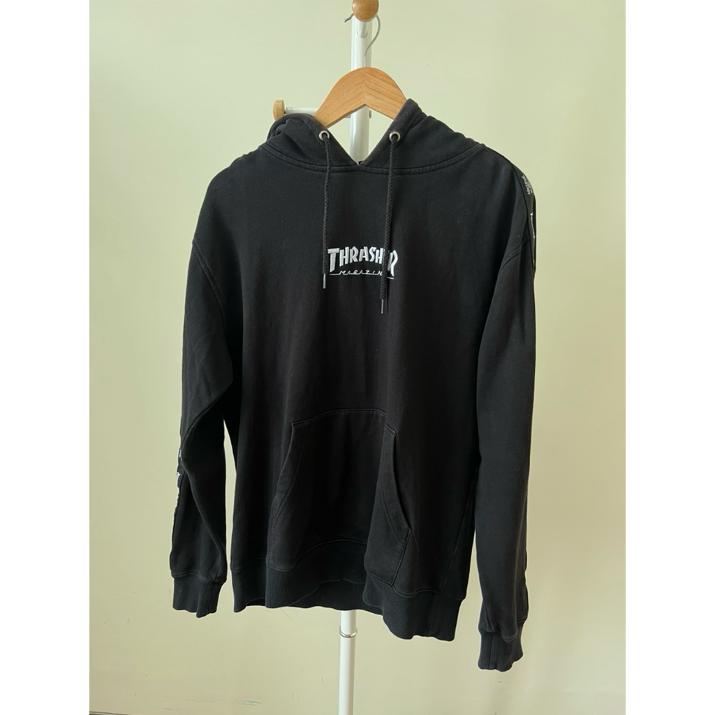 THRASHER Black Hoodie M