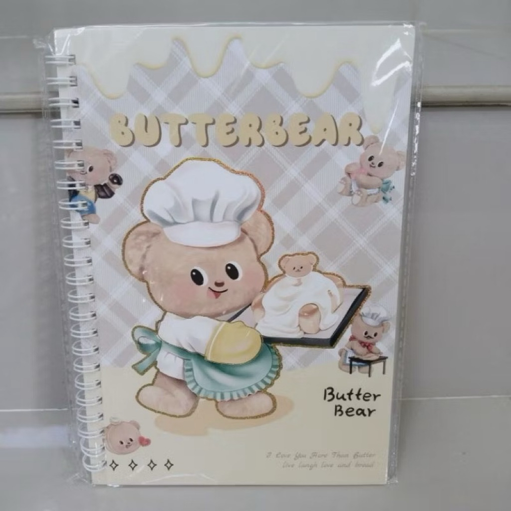 

[COD] Notebook Spiral Motif Butter Bear ukuran A5