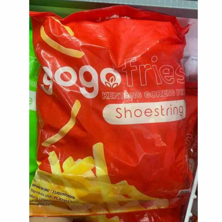 

GOGO KENTANG GORENG French Fries Kentang Goreng GOGO Shoestring dan Crinke Cut