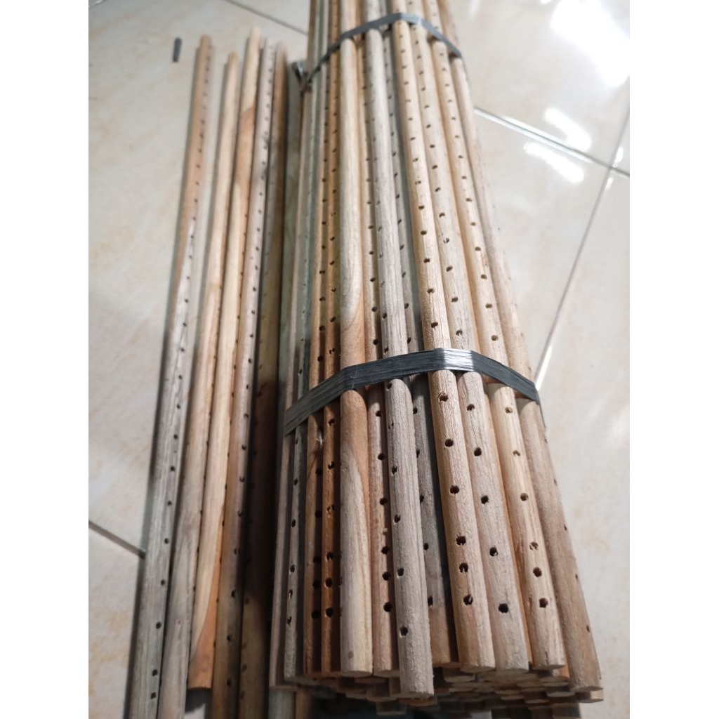 Sabuk bulat sangkar burung jarak 1.3cm lubang bor 3mm panjang 45cm