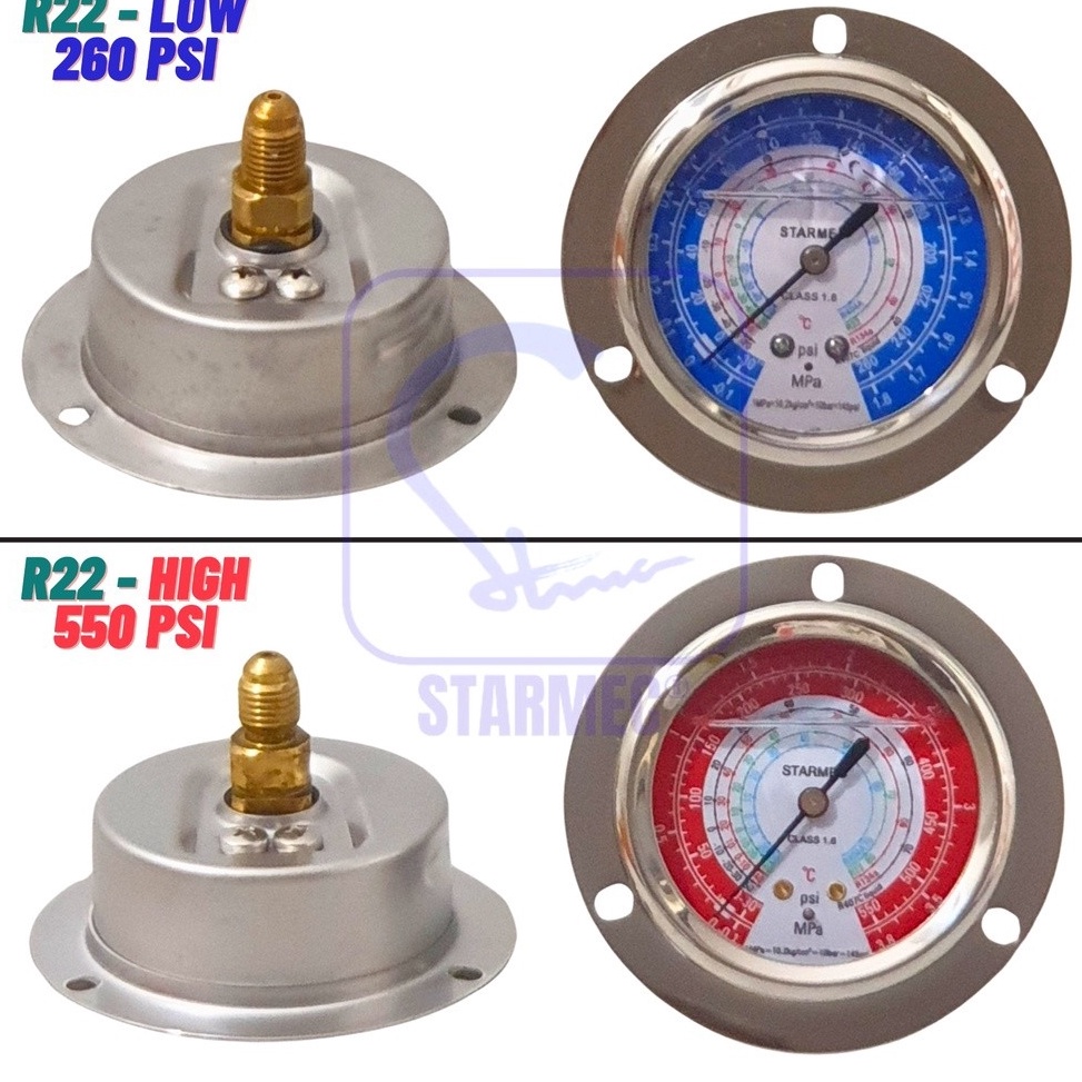 

KODE A87W Pressure Gauge Oil R22 Payung MeteranOil R22 Starmec