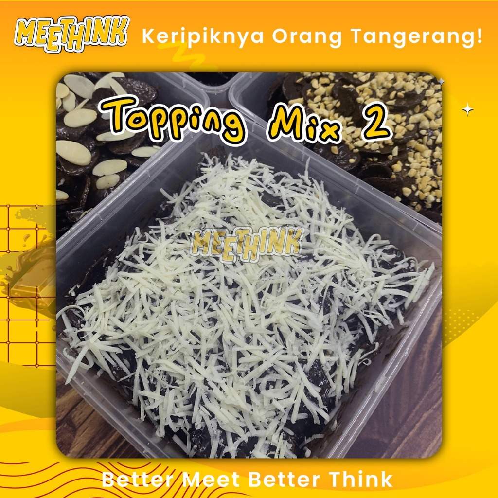 

Topping MIX MURAH BERLIMPAH!!! MEETHINK CHIPS Keripik Pisang Lumer Dark Chocolate 170gr 250gr 500gr