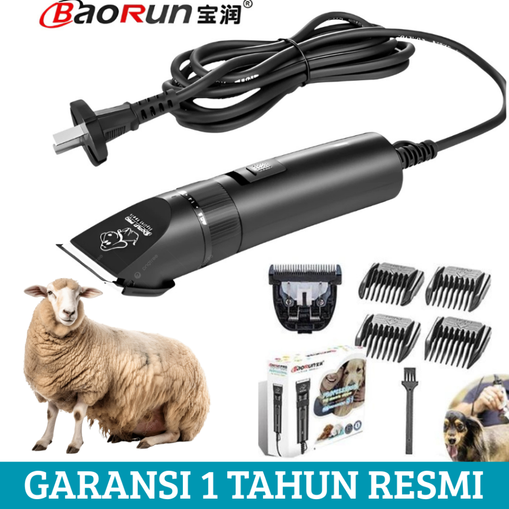 BAORUN S1 Alat Cukur Bulu Rambut Anjing Kucing Kelinci / Mesin Cukur Domba Dan Kambing Garut Kabel
