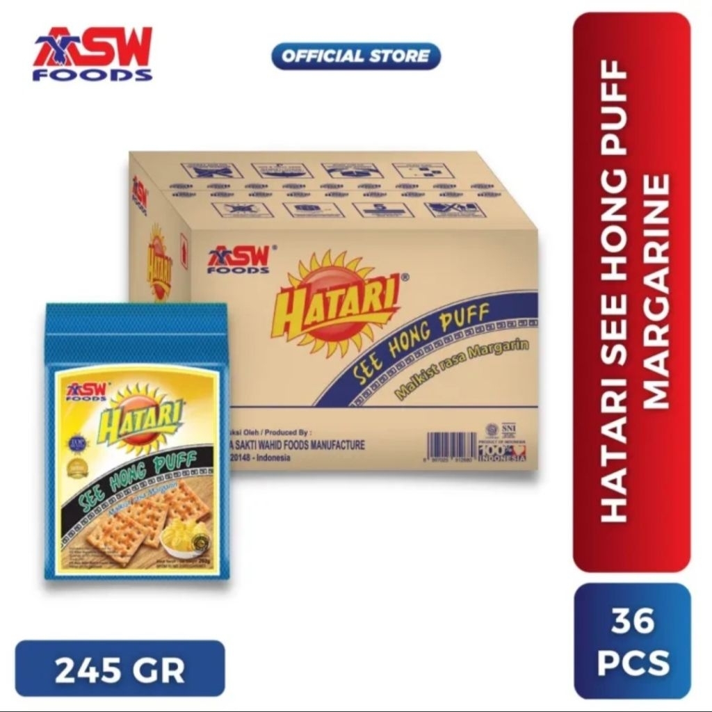 

HATARI See Hong Puff Margarin 245gr x 36pcs
