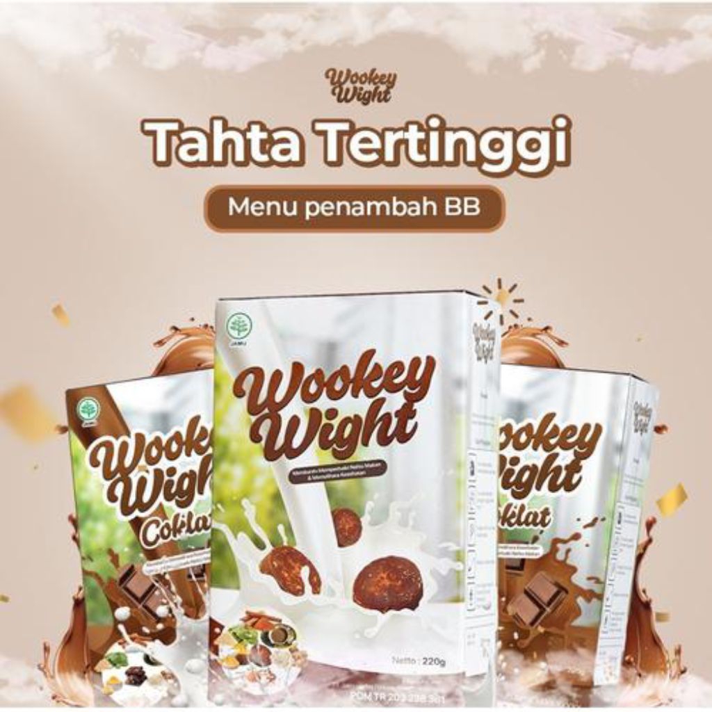 

Wookey Weight - Susu Penambah Berat Badan 220gr - Coklat