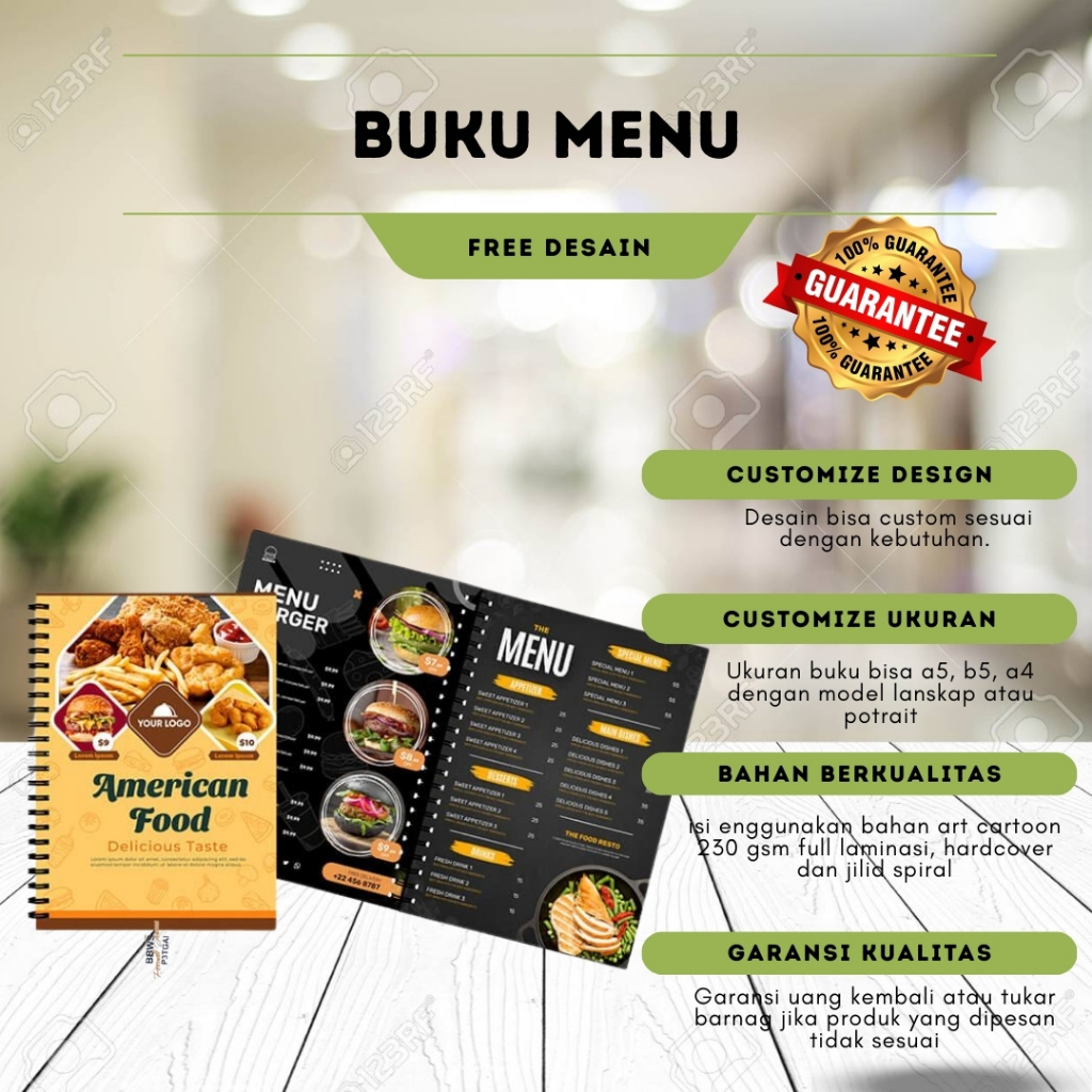 

Buku Daftar Menu / Katalog Produk Custom: Sajian Menggoda, Pelanggan Betah Ngiler!