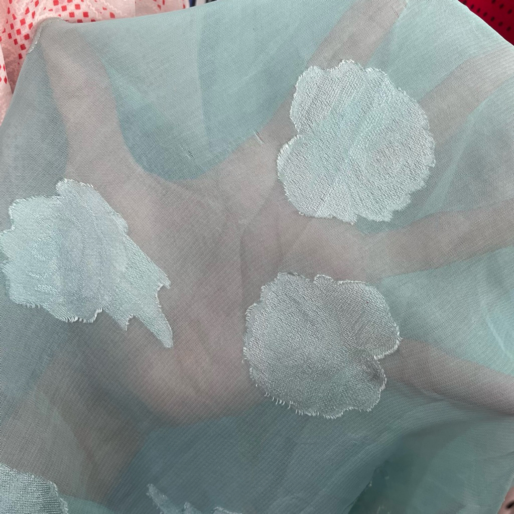 kain sifon uragiri motif bunga premium - kain sifon citru korea - kain sifon antik - kain warna tosc