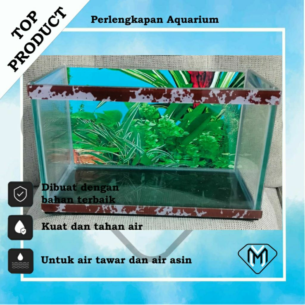 AQUARIUM MINIMALIS 28x12x14 / AQUARIUM KACA UNTUK IKAN HIAS MINI / WADAH IKAN CUPANG